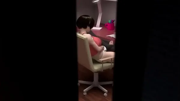 Tampilkan 3D Hentai | Sister caught masturbating and fucked Video segar