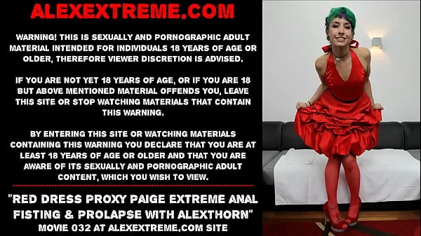 Show Red dress Proxy Paige extreme anal fisting & prolapse with AlexThorn fresh Videos