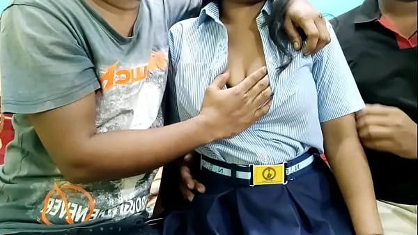 Show Two boys worked hard on the girl after seducing the girl of the college | Mumbai Ashu fresh Videos
