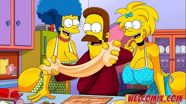 Tampilkan Orgy with hot asses from the Simpsons Video segar