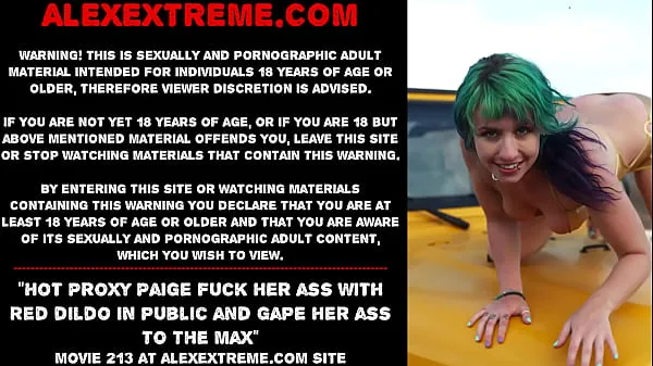 Show Hot Proxy Paige fuck her ass with red dildo in public and gape her ass to the max fresh Videos